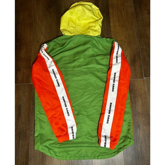 Sniper Gang Nascar Men's Lightweight 3/4 Zip Hoodie Windbreaker Size S/P - Picture 3 of 10